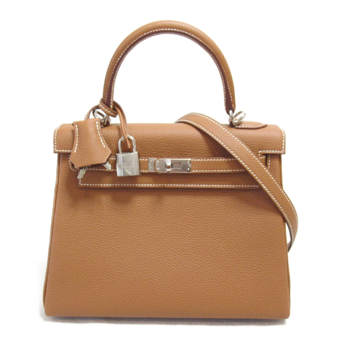 Hermès Kelly 25 Brown Leather Hand Bag