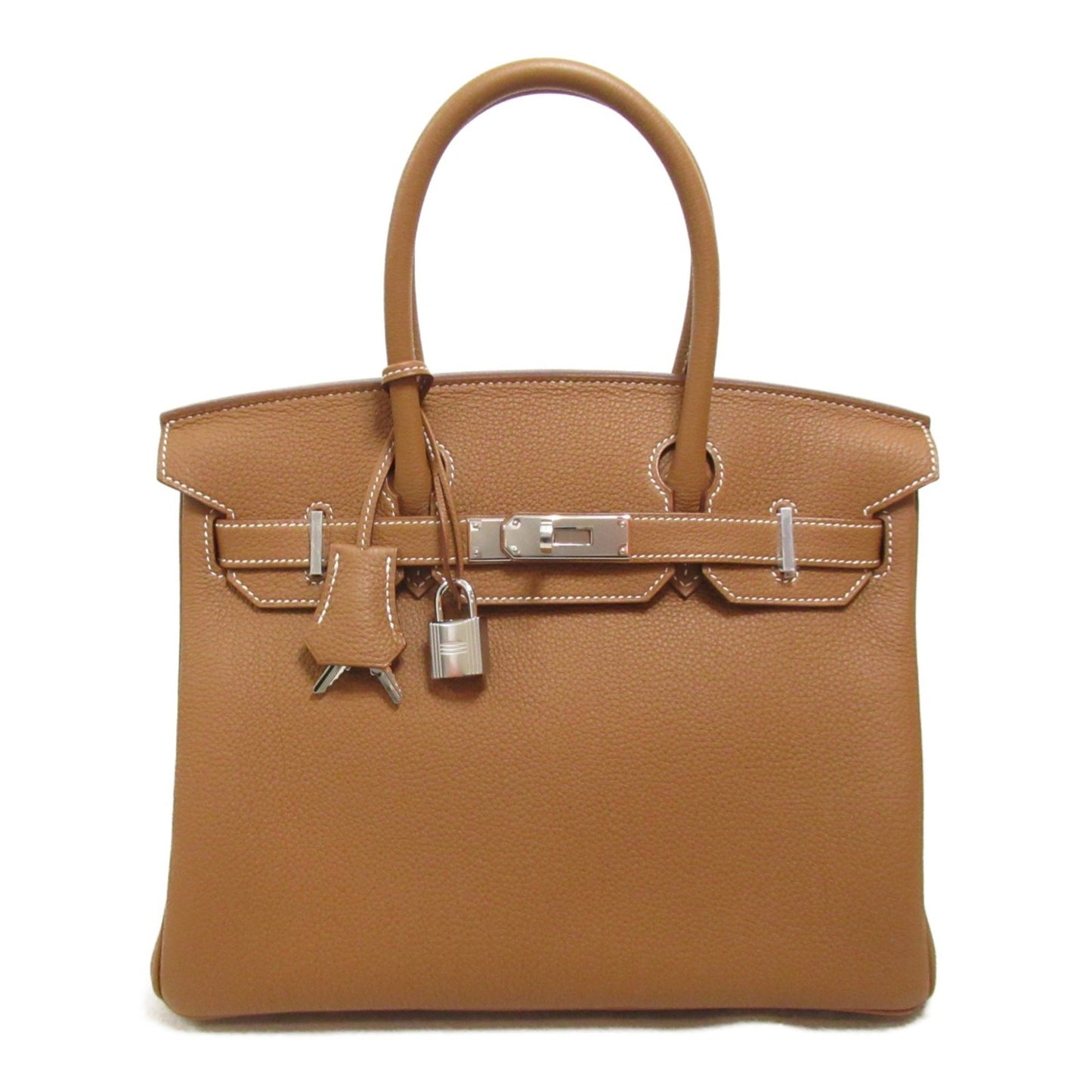 Hermès Birkin 30 Gold Leather Hand Bag