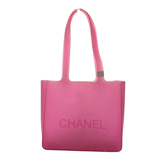 Chanel Jelly Pink Plastic Tote Bag