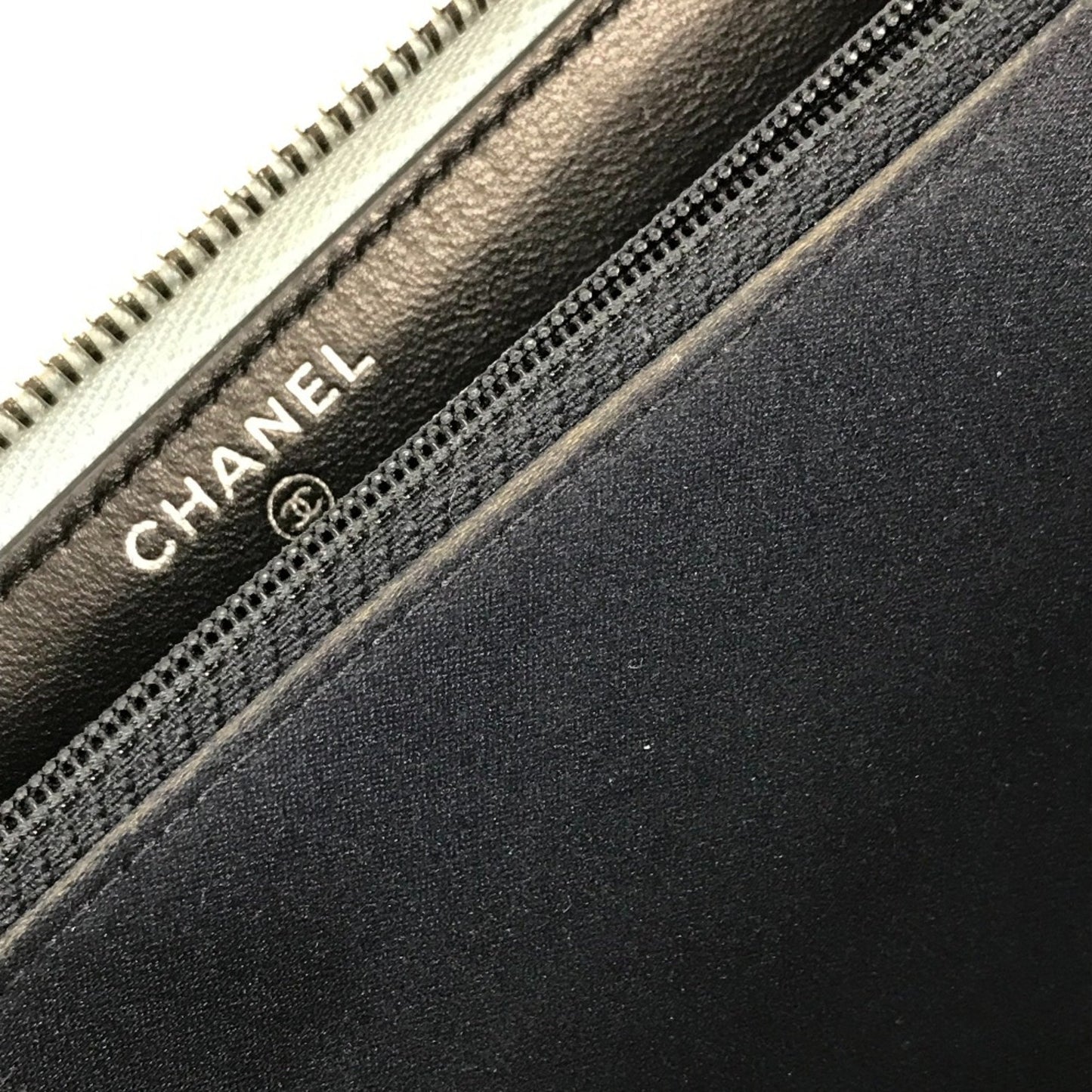 Chanel Triple coco Black Leather Wallet Accessories