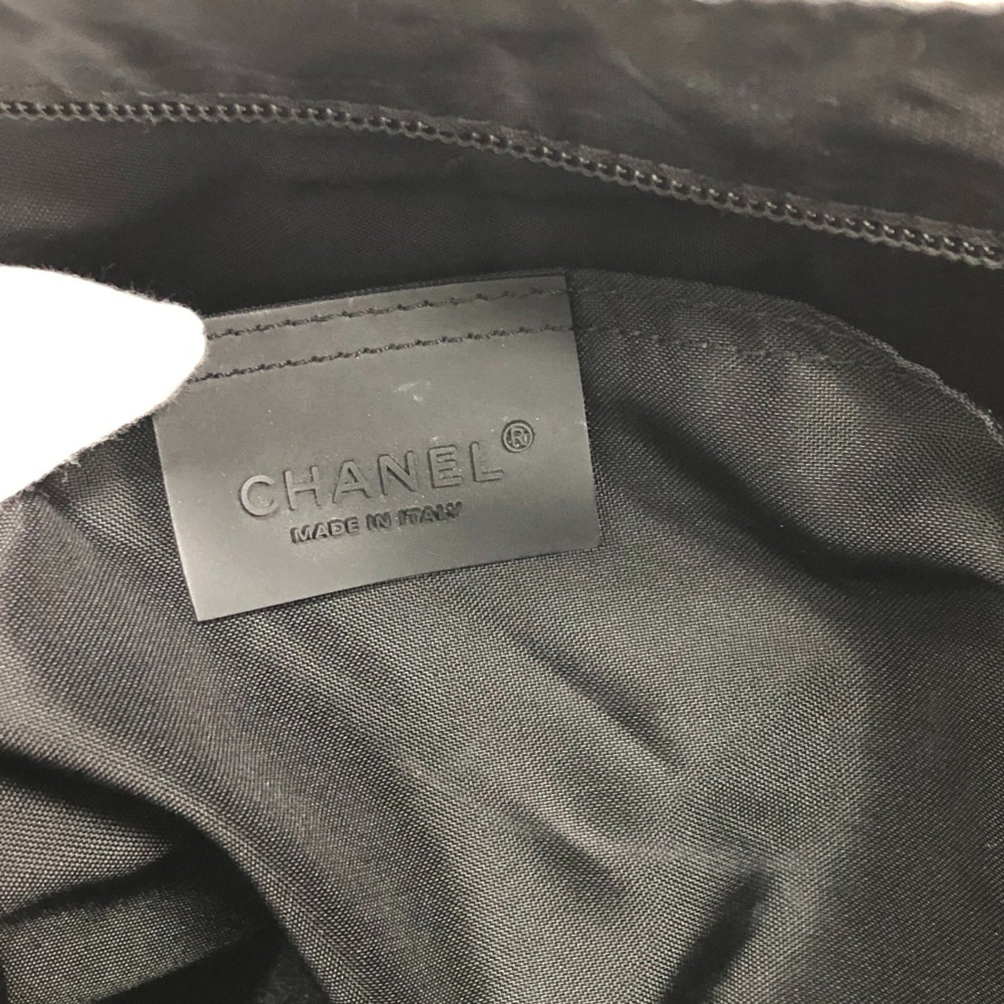 Chanel Sport line Beige Canvas Shoulder Bag