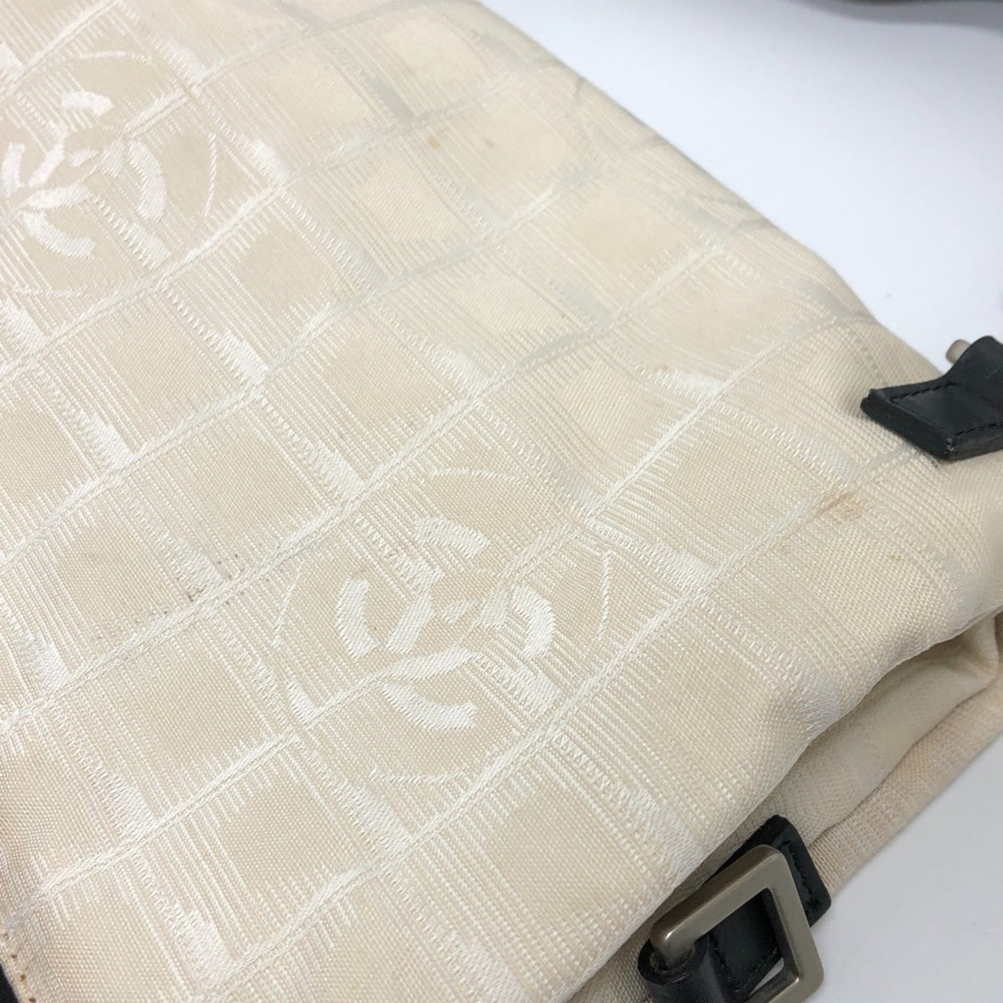 Chanel Sport line Beige Canvas Shoulder Bag