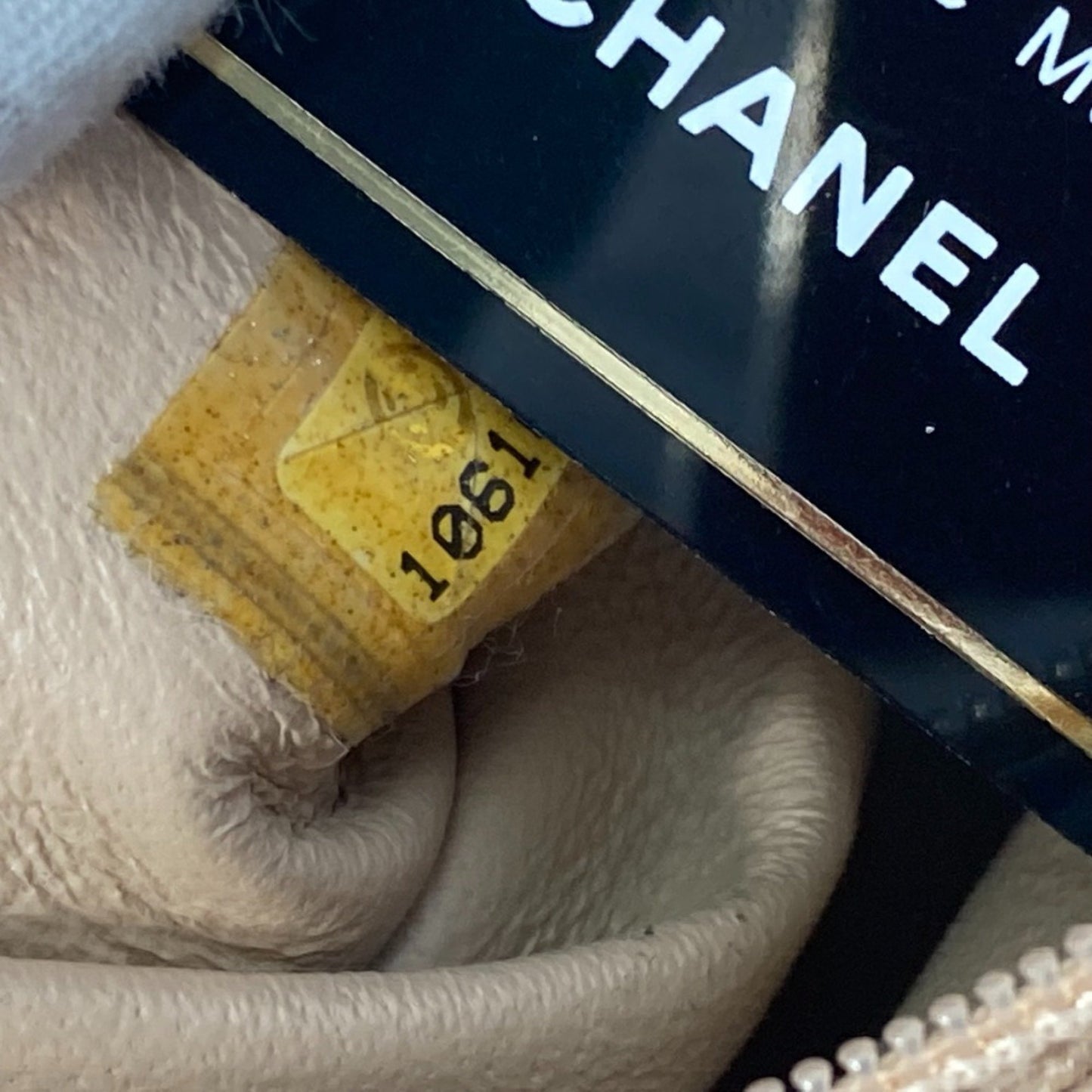 Chanel Luxury line Gold Leather Shoulder Bag