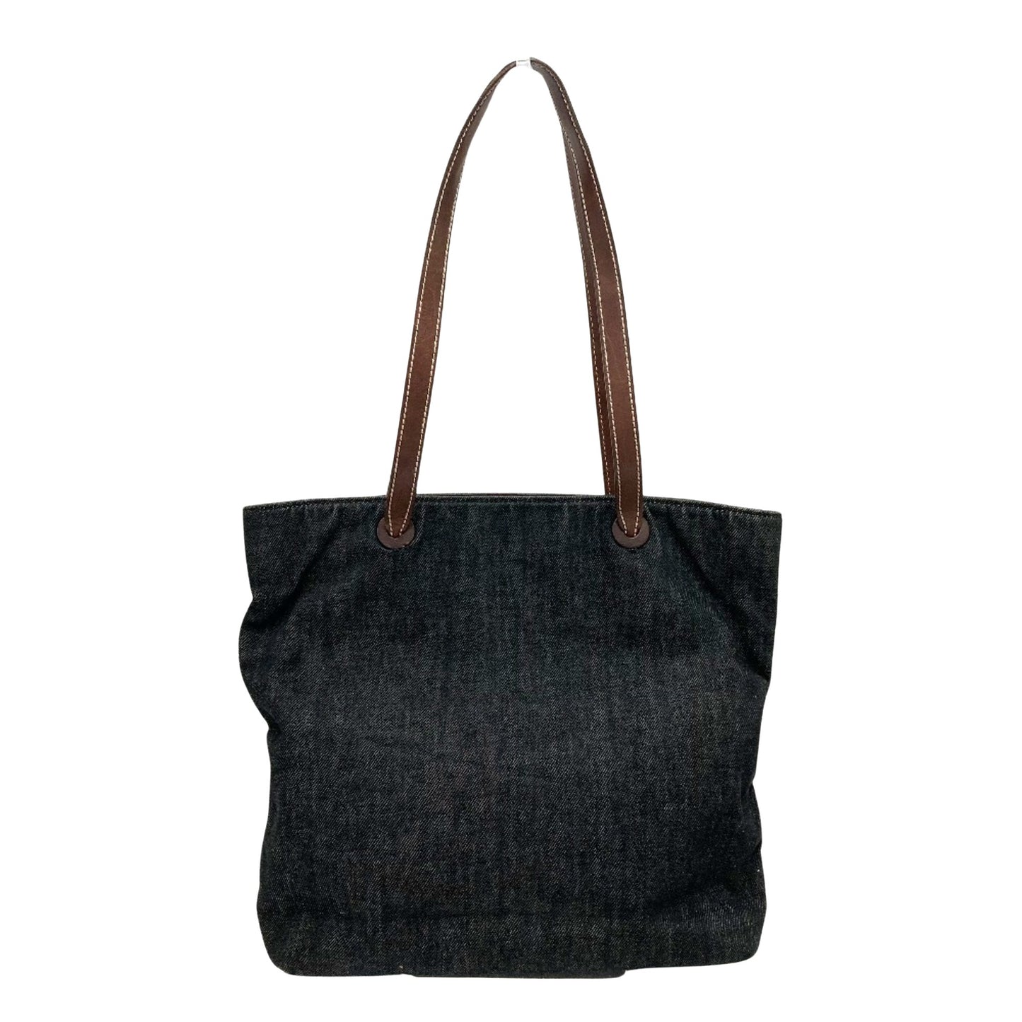 Chanel Coco Mark Black Denim - Jeans Tote Bag