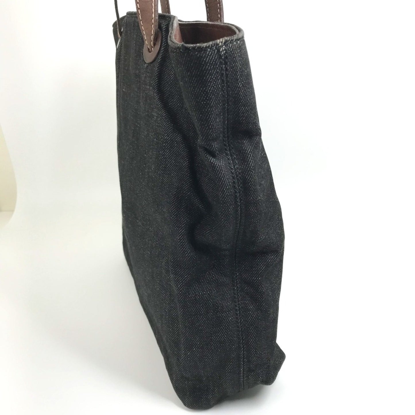 Chanel Coco Mark Black Denim - Jeans Tote Bag