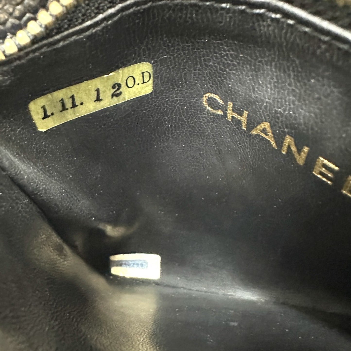 Chanel Logo CC Black Leather Clutch Bag