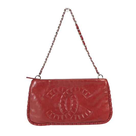 Chanel Wallet On Chain Red Leather Shoulder Bag