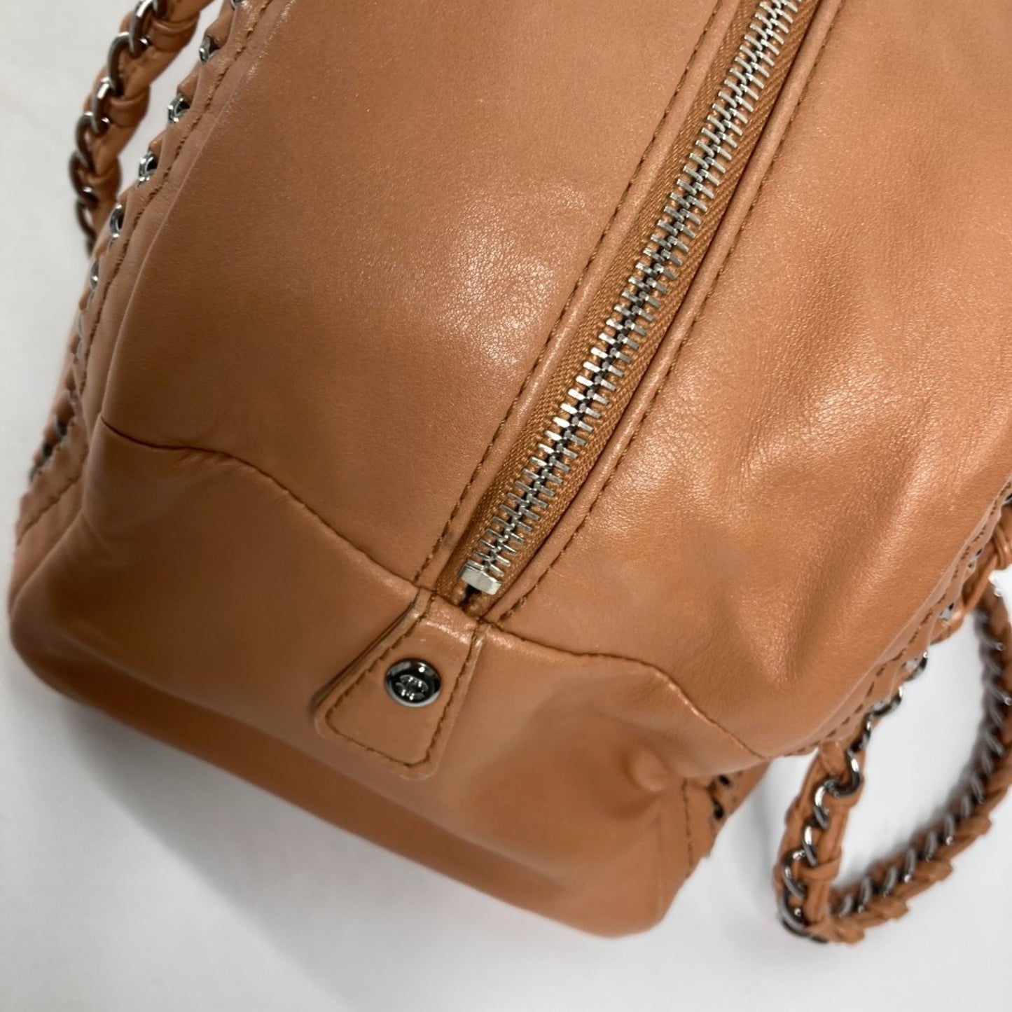 Chanel Luxury line Brown Leather Shoulder Bag