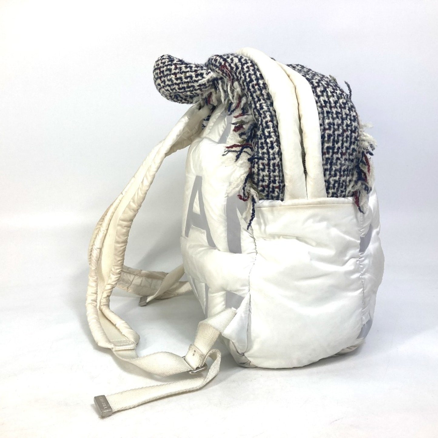 Chanel Cocon neige White Cloth Backpack Bag