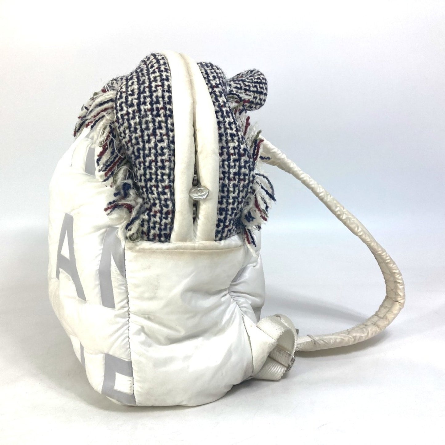 Chanel Cocon neige White Cloth Backpack Bag