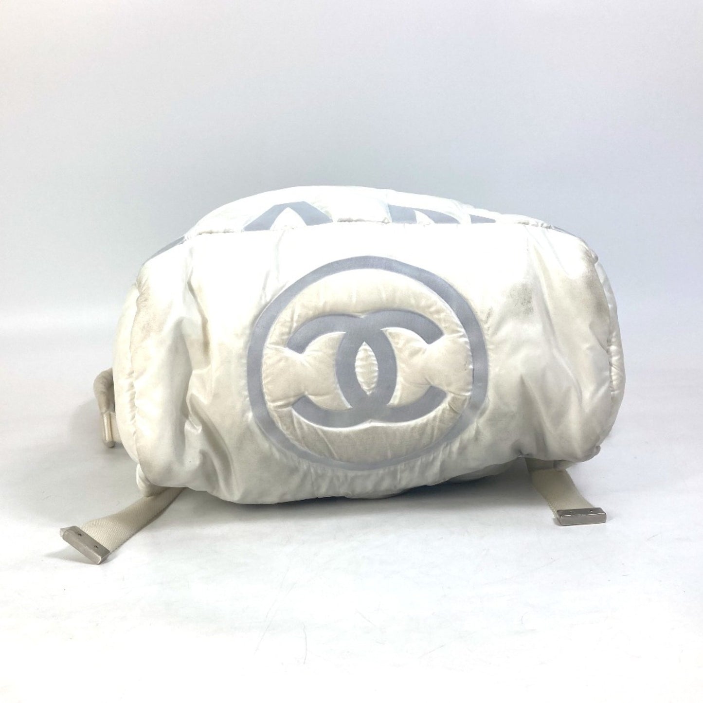 Chanel Cocon neige White Cloth Backpack Bag