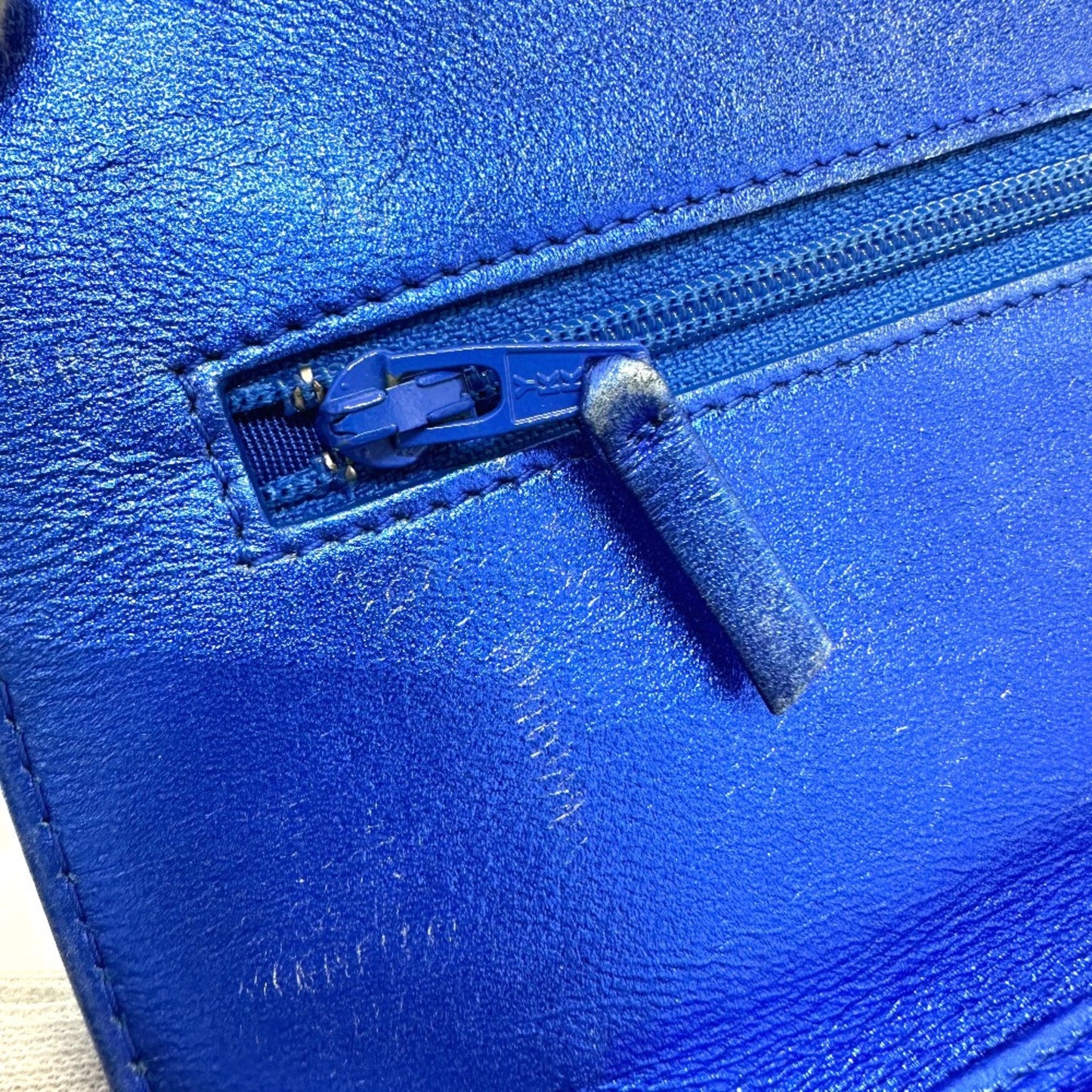 Chanel Boy Blue Patent Leather Shoulder Bag