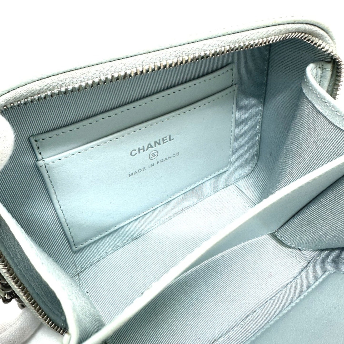 Chanel Camera Blue Leather Shoulder Bag