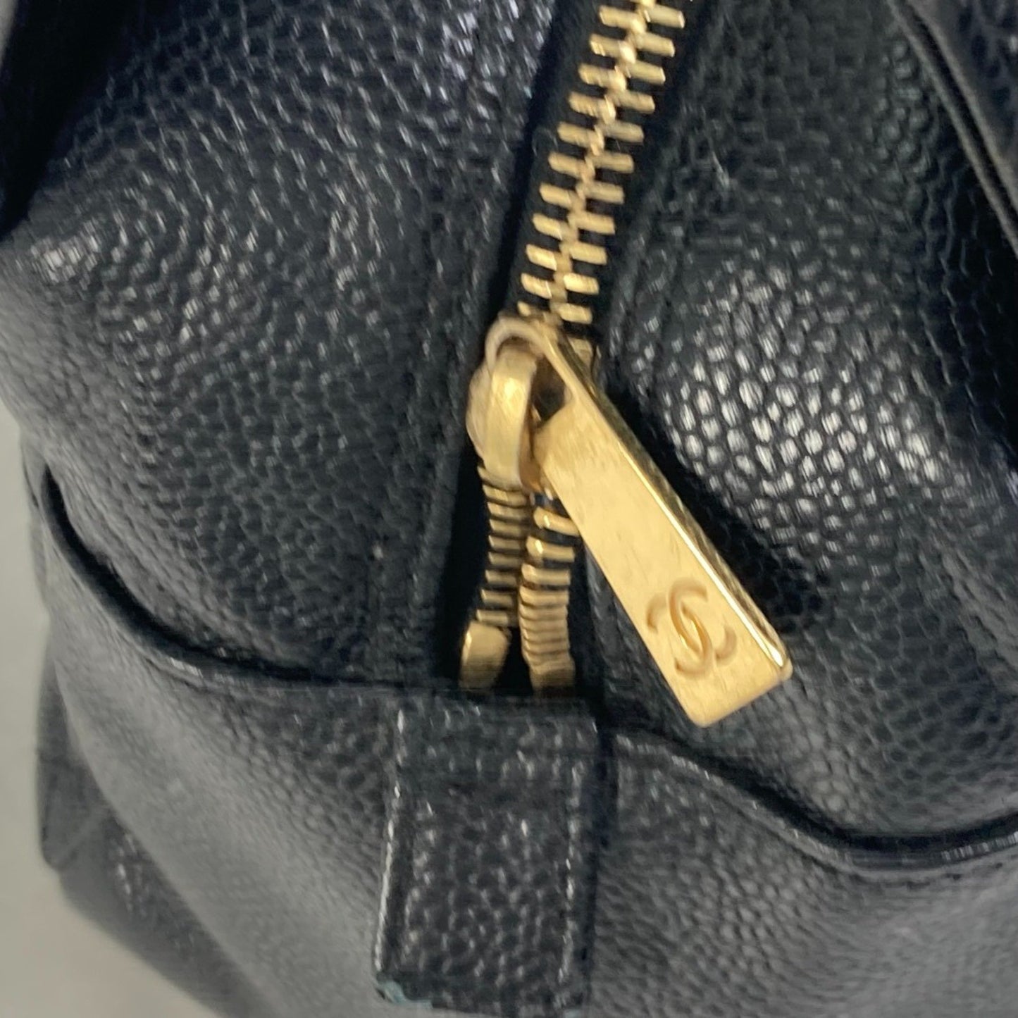 Chanel PST (Petite Shopping Tote) Black Leather Shoulder Bag