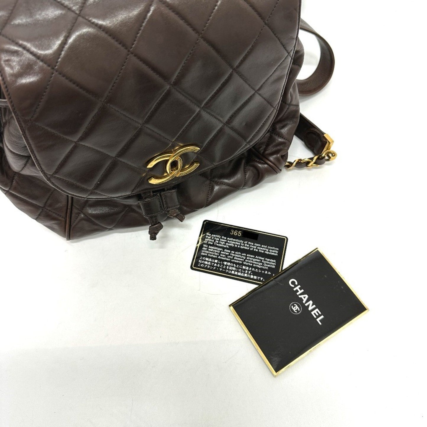 Chanel Duma Brown Leather Backpack Bag