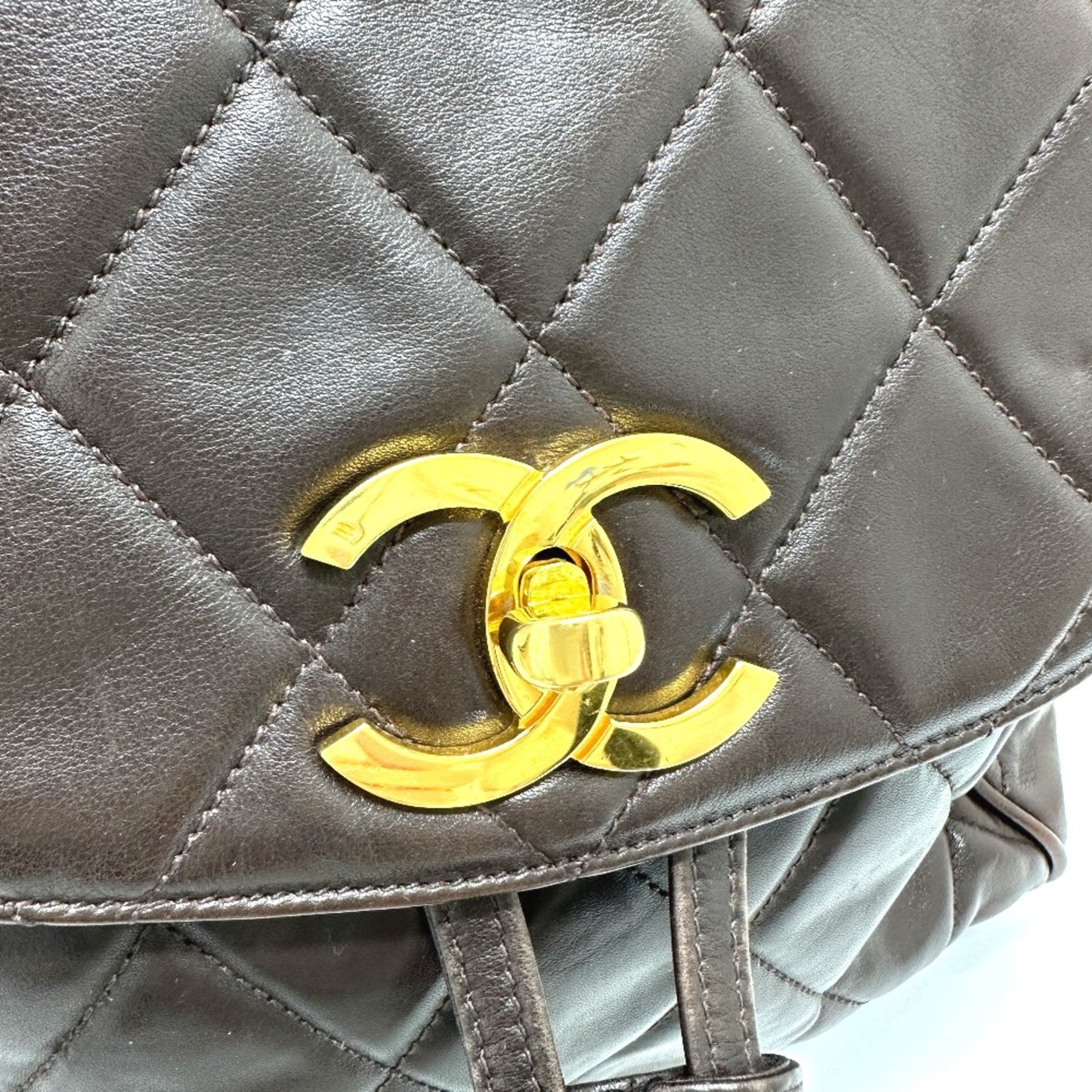 Chanel Duma Brown Leather Backpack Bag