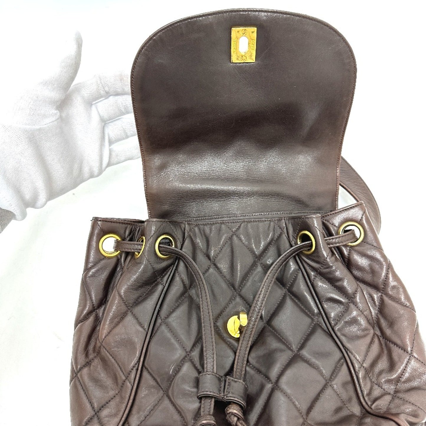 Chanel Duma Brown Leather Backpack Bag