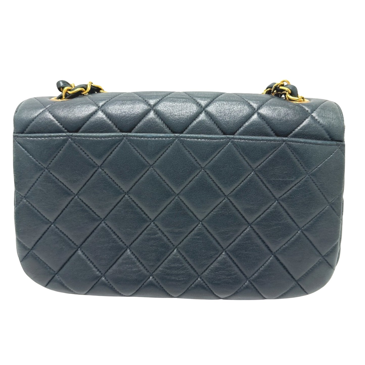 Chanel Timeless Navy Leather Shoulder Bag