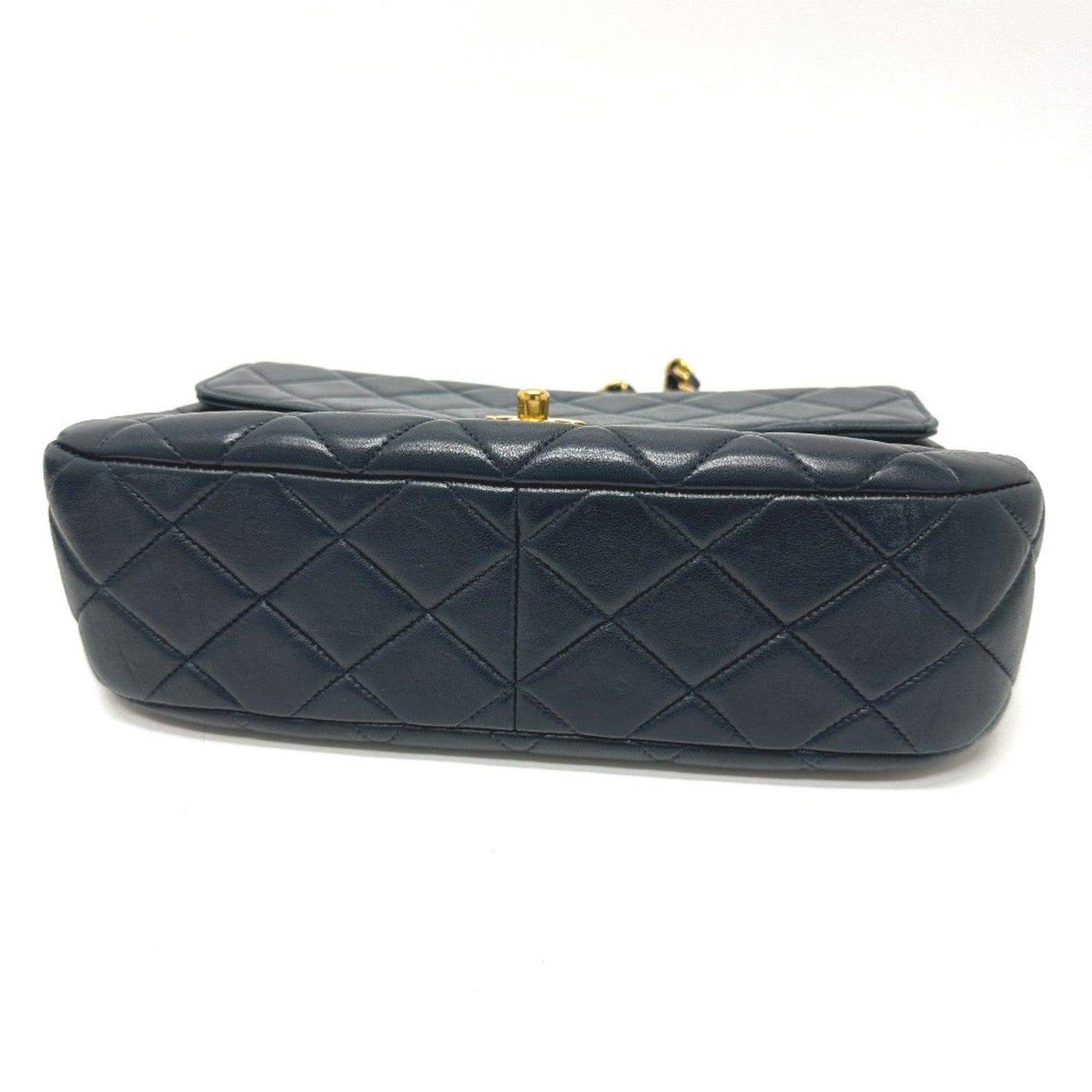 Chanel Timeless Navy Leather Shoulder Bag