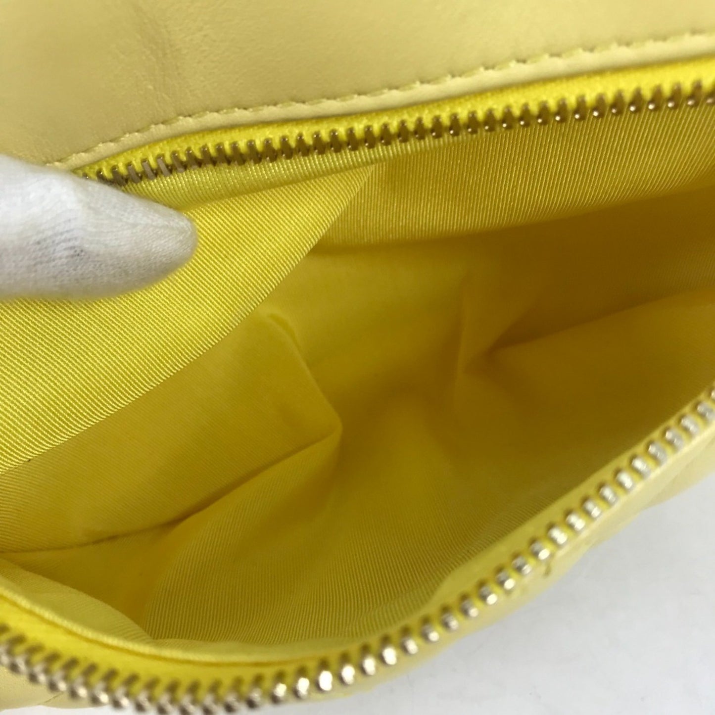 Chanel Matelassé Yellow Leather Shoulder Bag