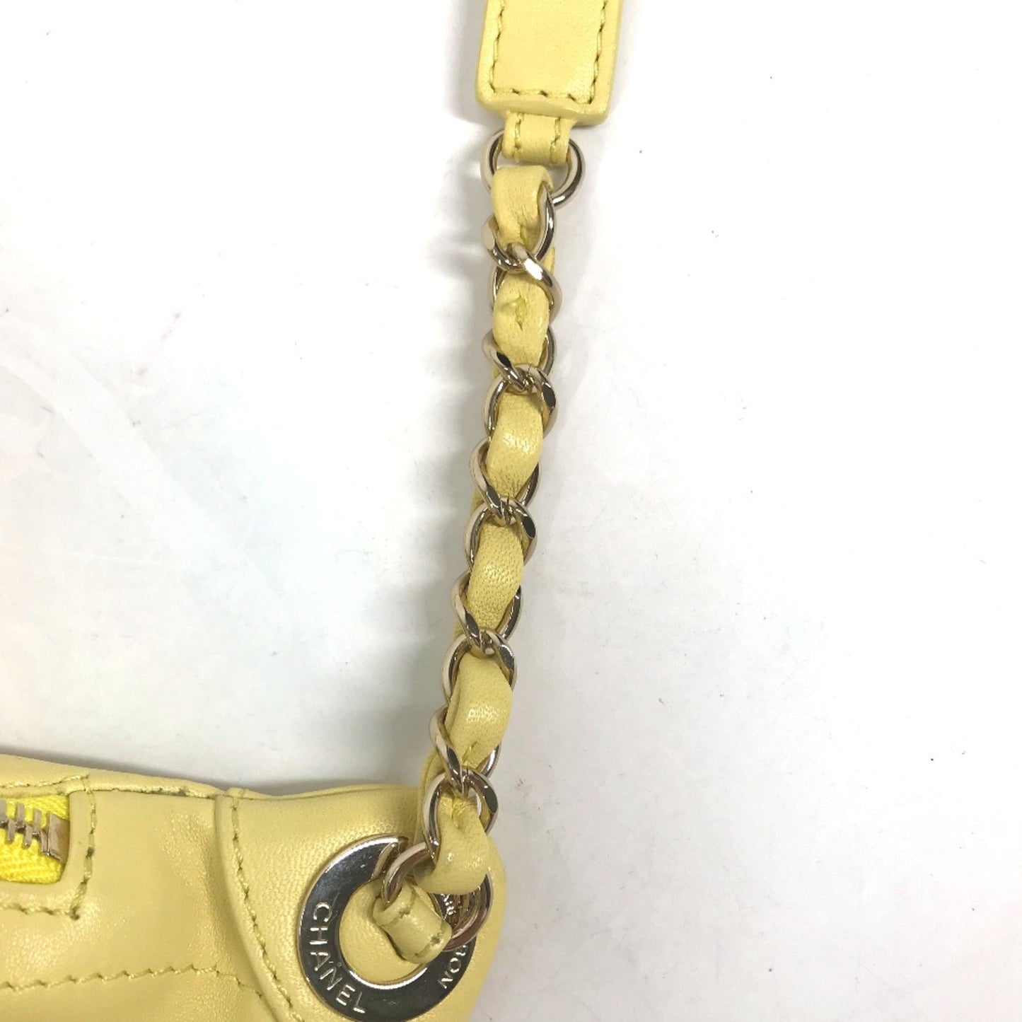 Chanel Matelassé Yellow Leather Shoulder Bag