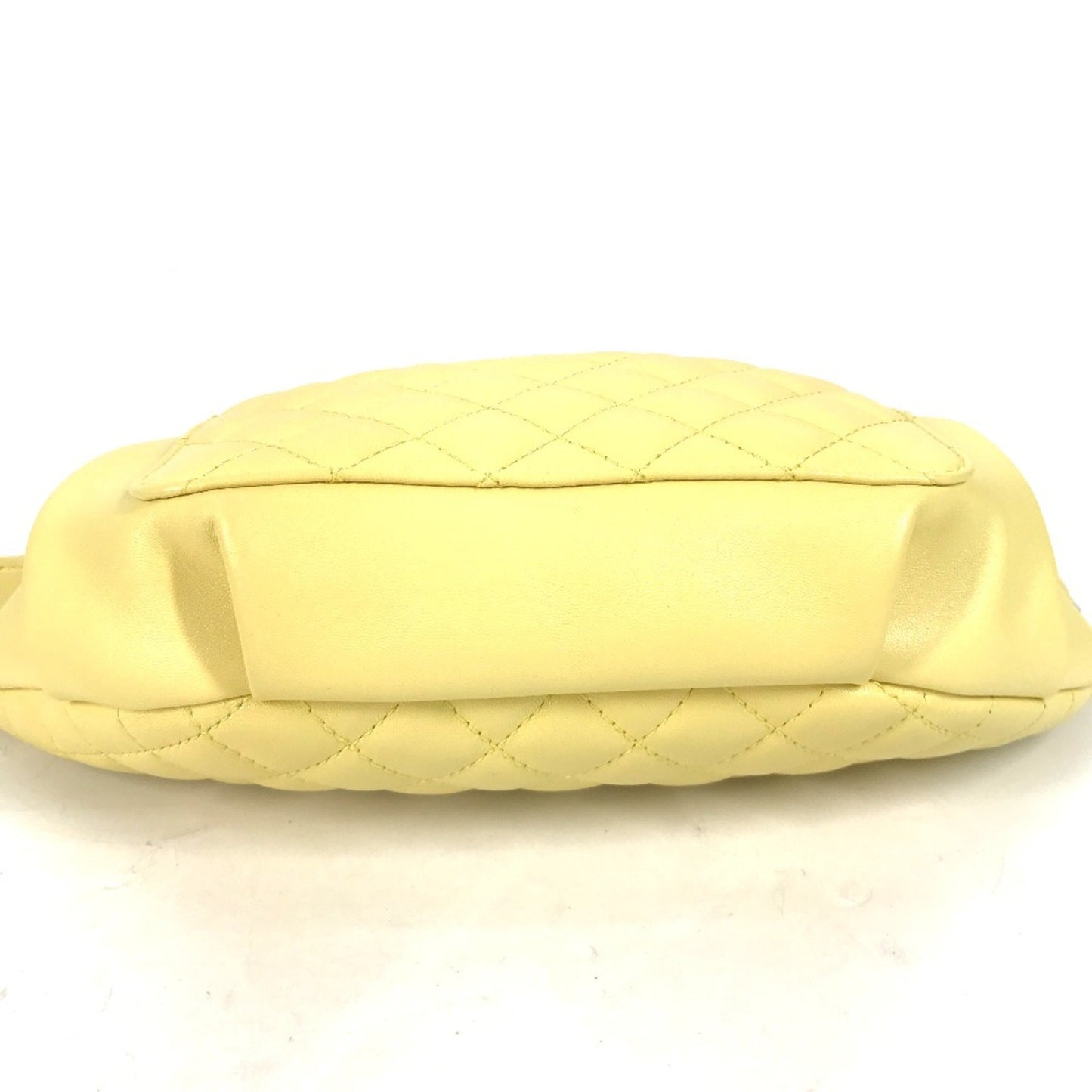 Chanel Matelassé Yellow Leather Shoulder Bag