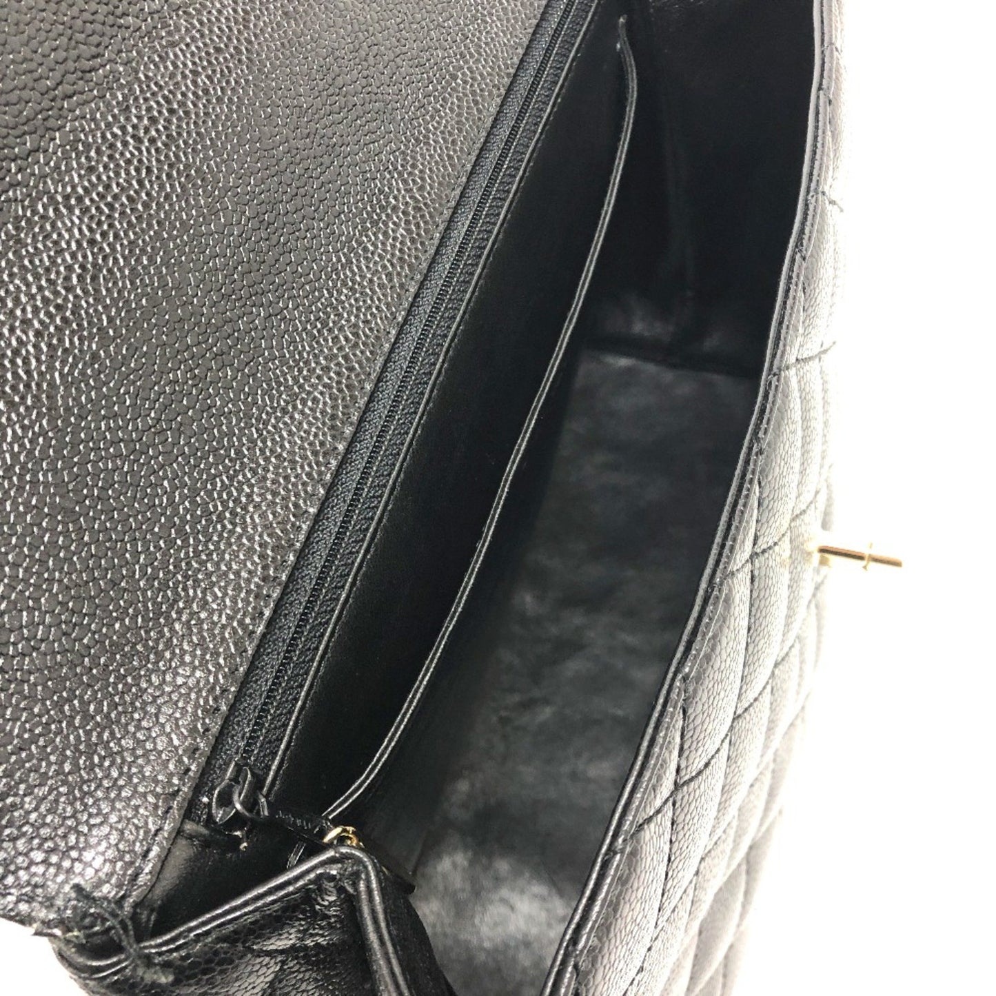 Chanel Coco Handle Black Leather Hand Bag