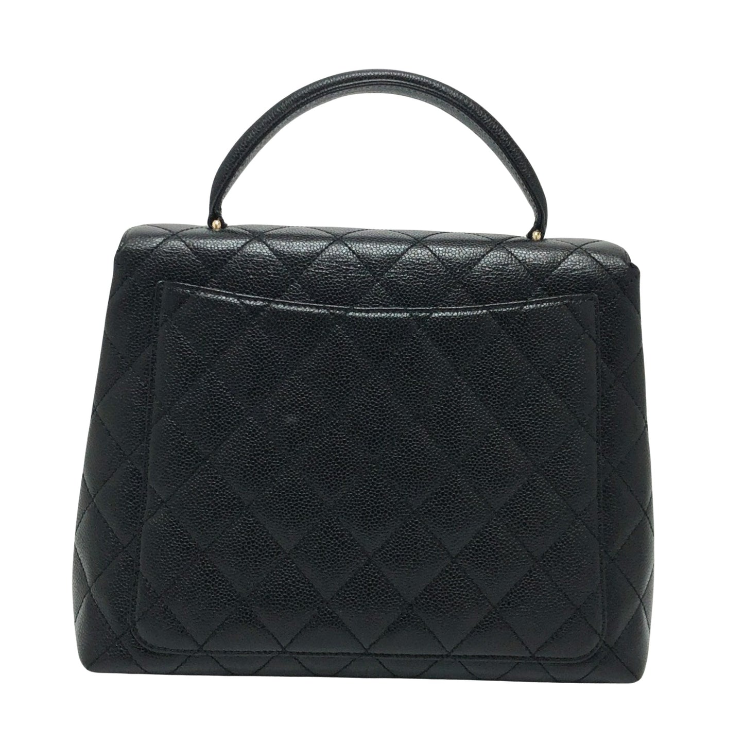 Chanel Coco Handle Black Leather Hand Bag