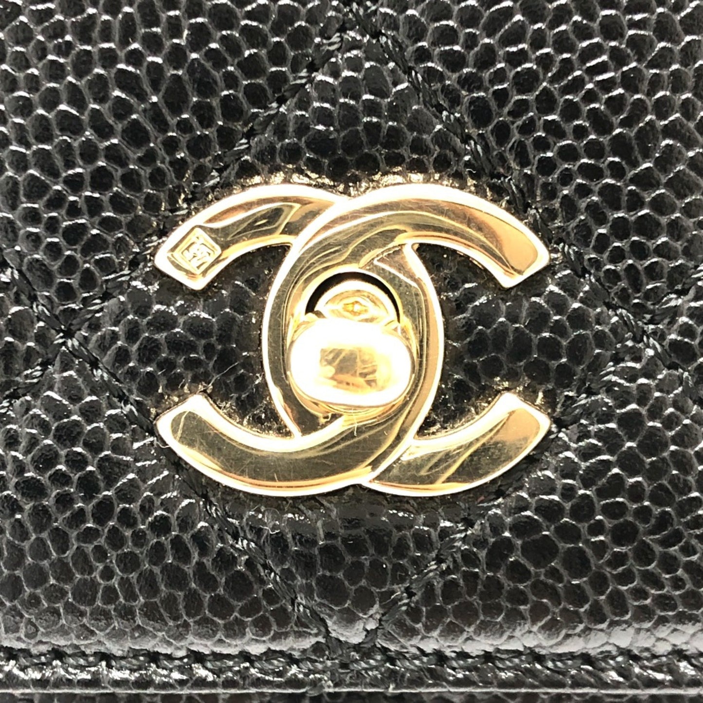 Chanel Coco Handle Black Leather Hand Bag