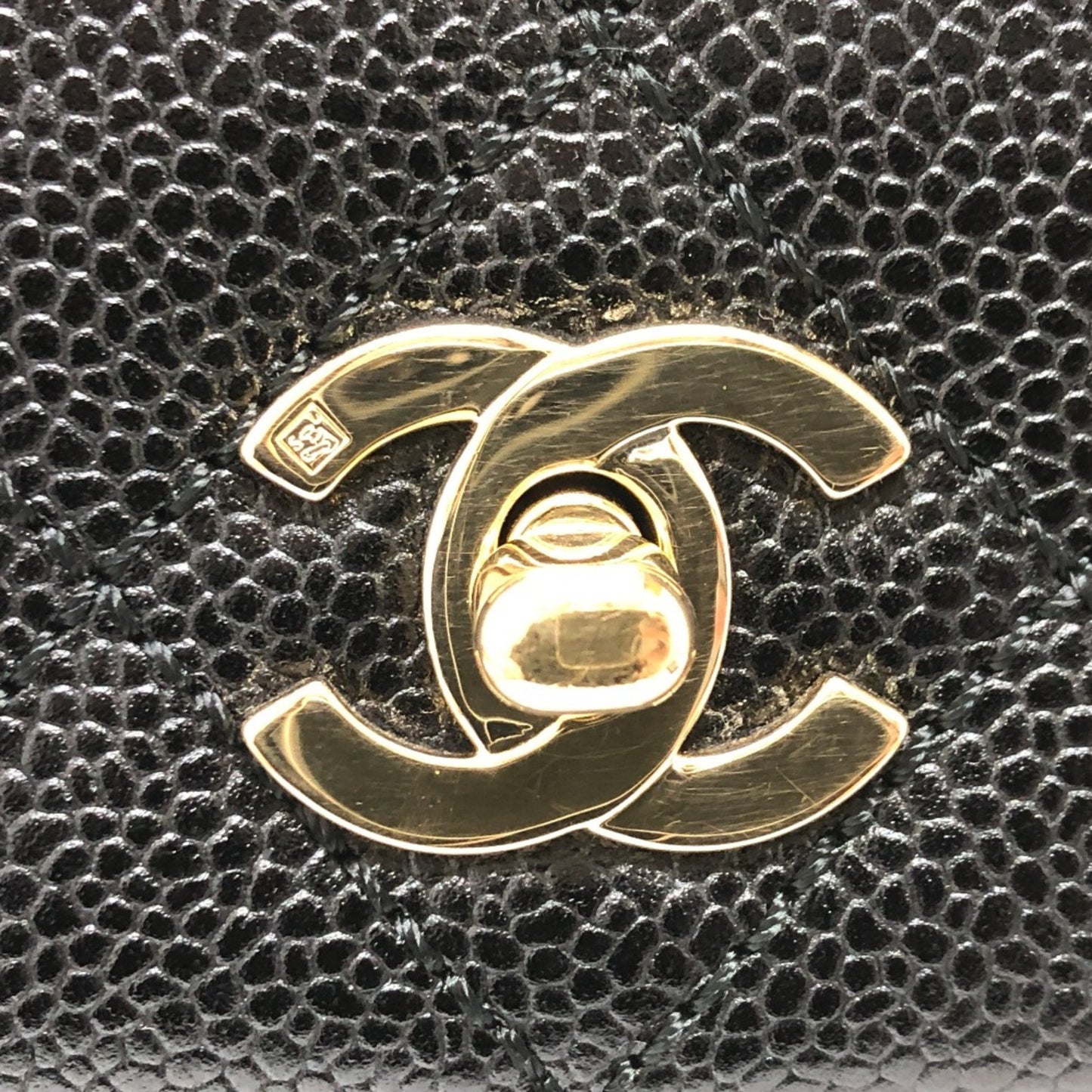 Chanel Coco Handle Black Leather Hand Bag