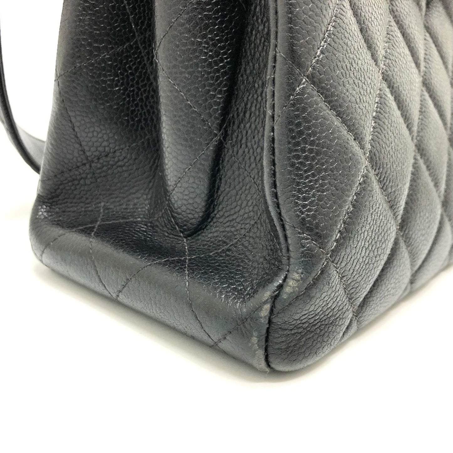 Chanel Matelassé Black Leather Shoulder Bag