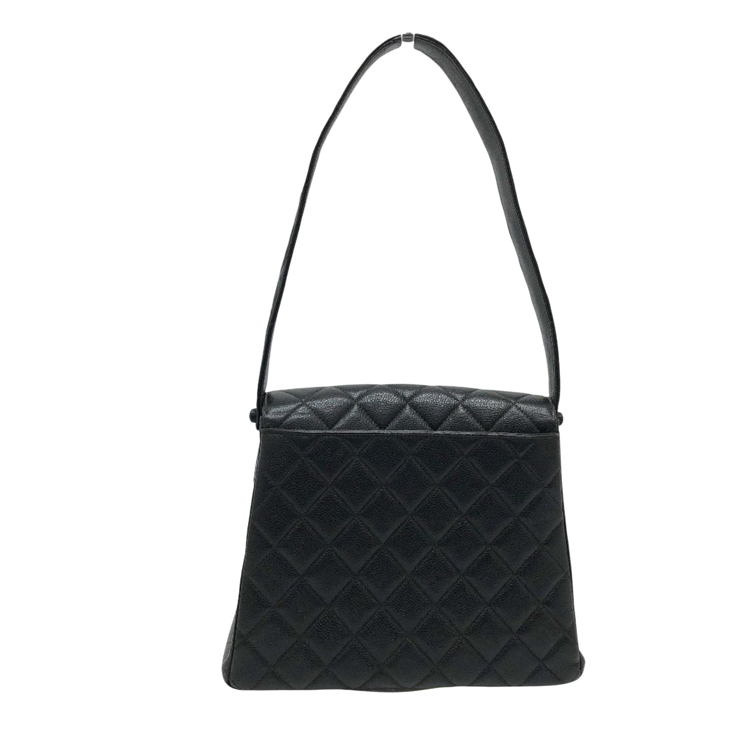 Chanel Matelassé Black Leather Shoulder Bag