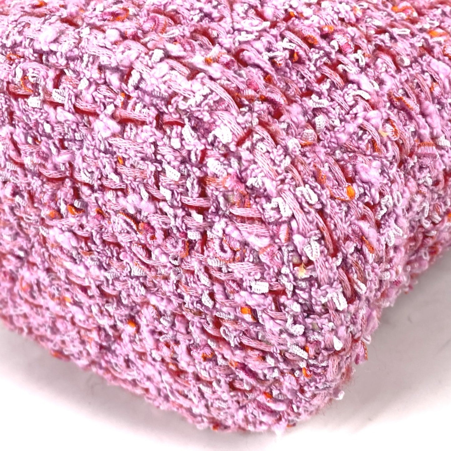 Chanel Bucket Pink Tweed Shoulder Bag