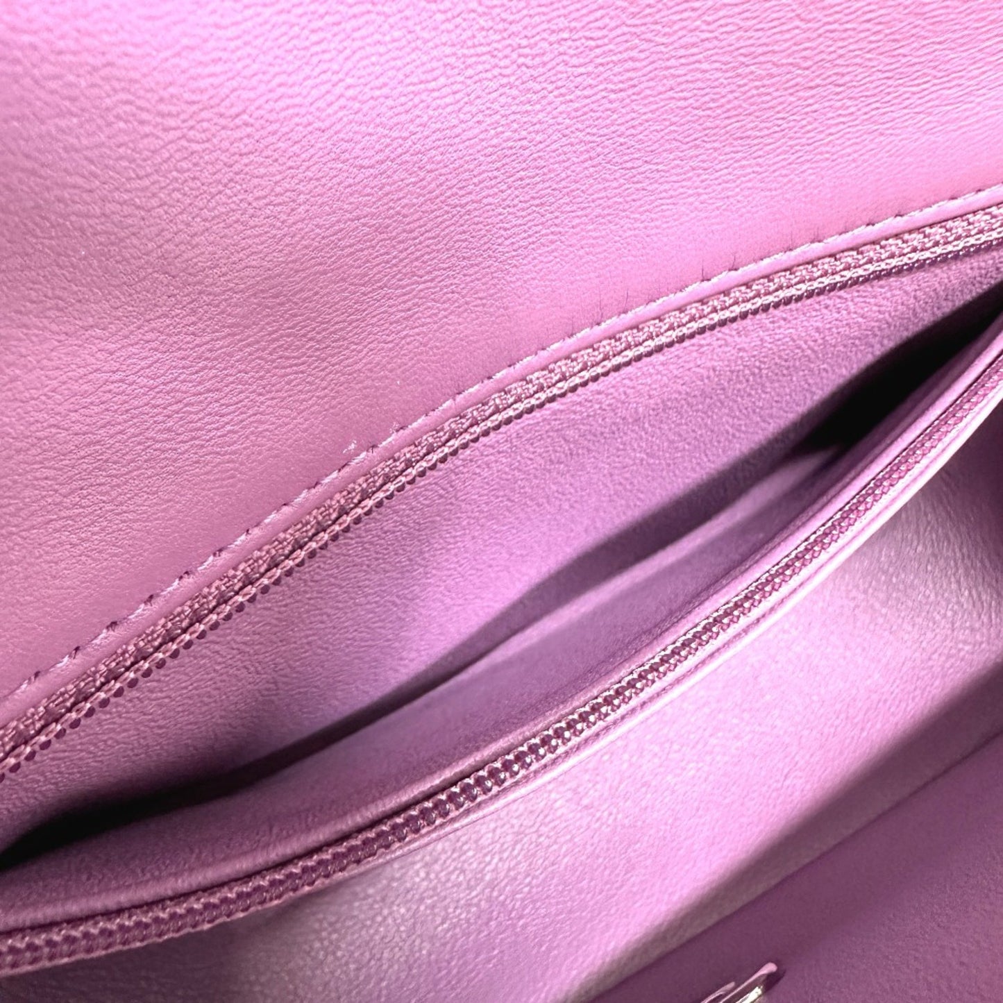 Chanel Timeless Purple Leather Shoulder Bag