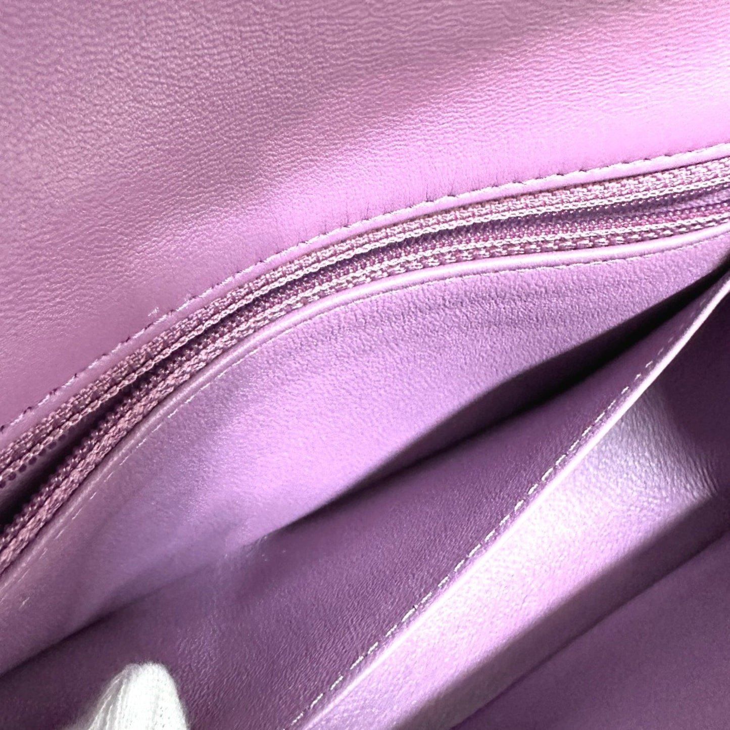 Chanel Timeless Purple Leather Shoulder Bag