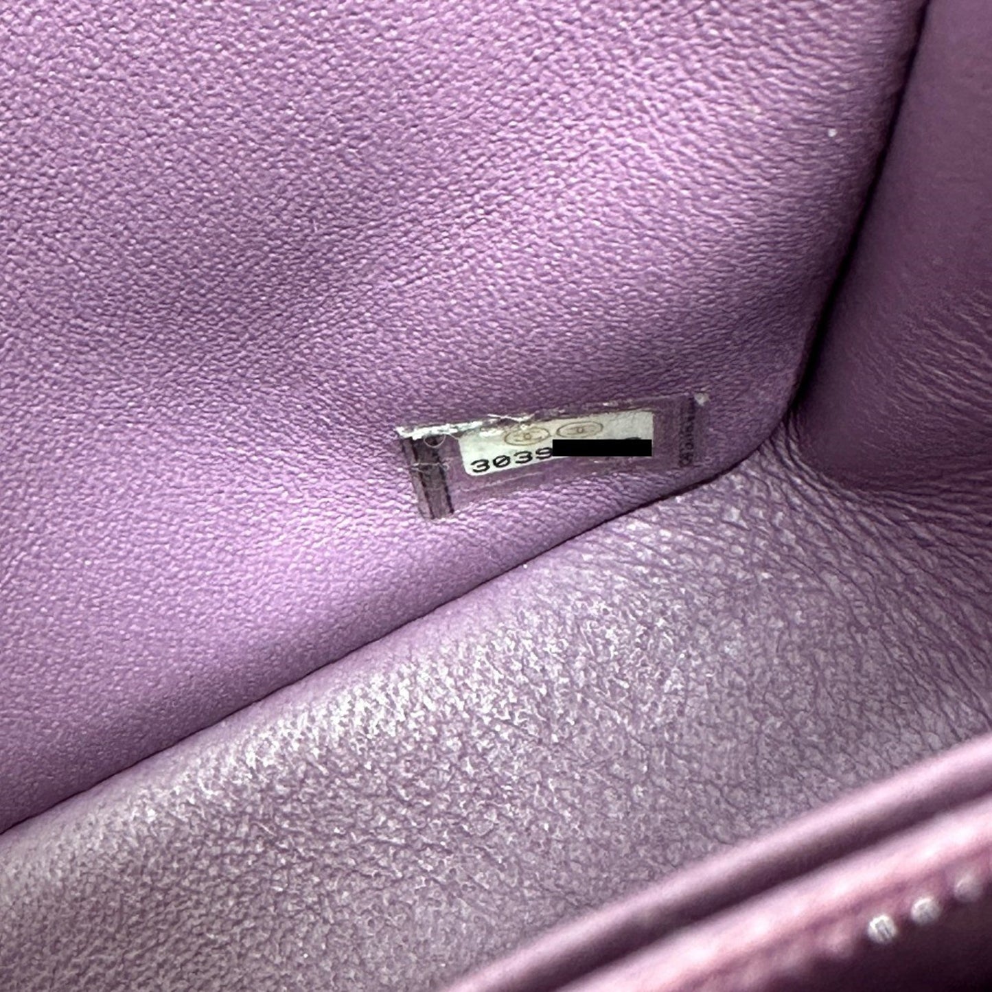 Chanel Timeless Purple Leather Shoulder Bag