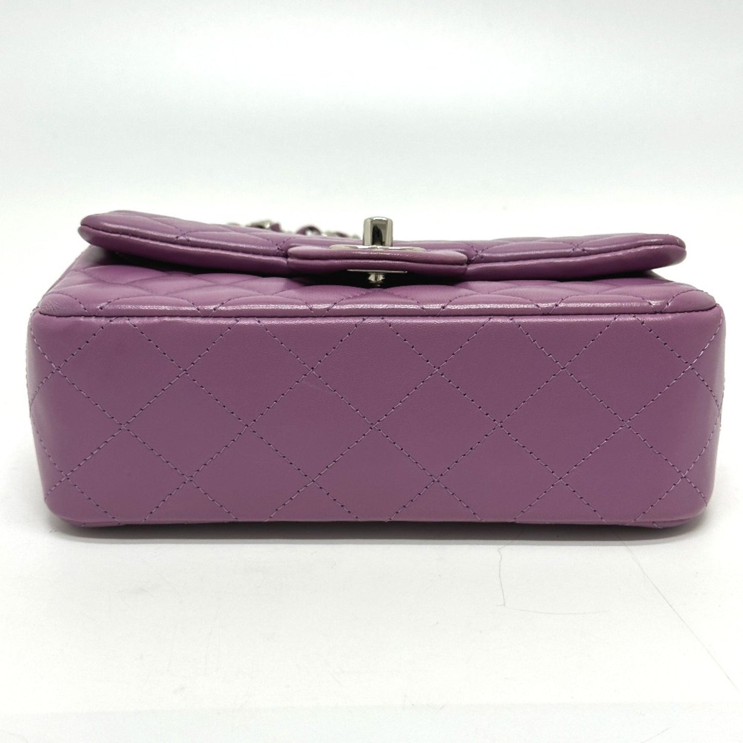 Chanel Timeless Purple Leather Shoulder Bag