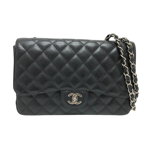 Chanel Timeless Black Leather Shoulder Bag