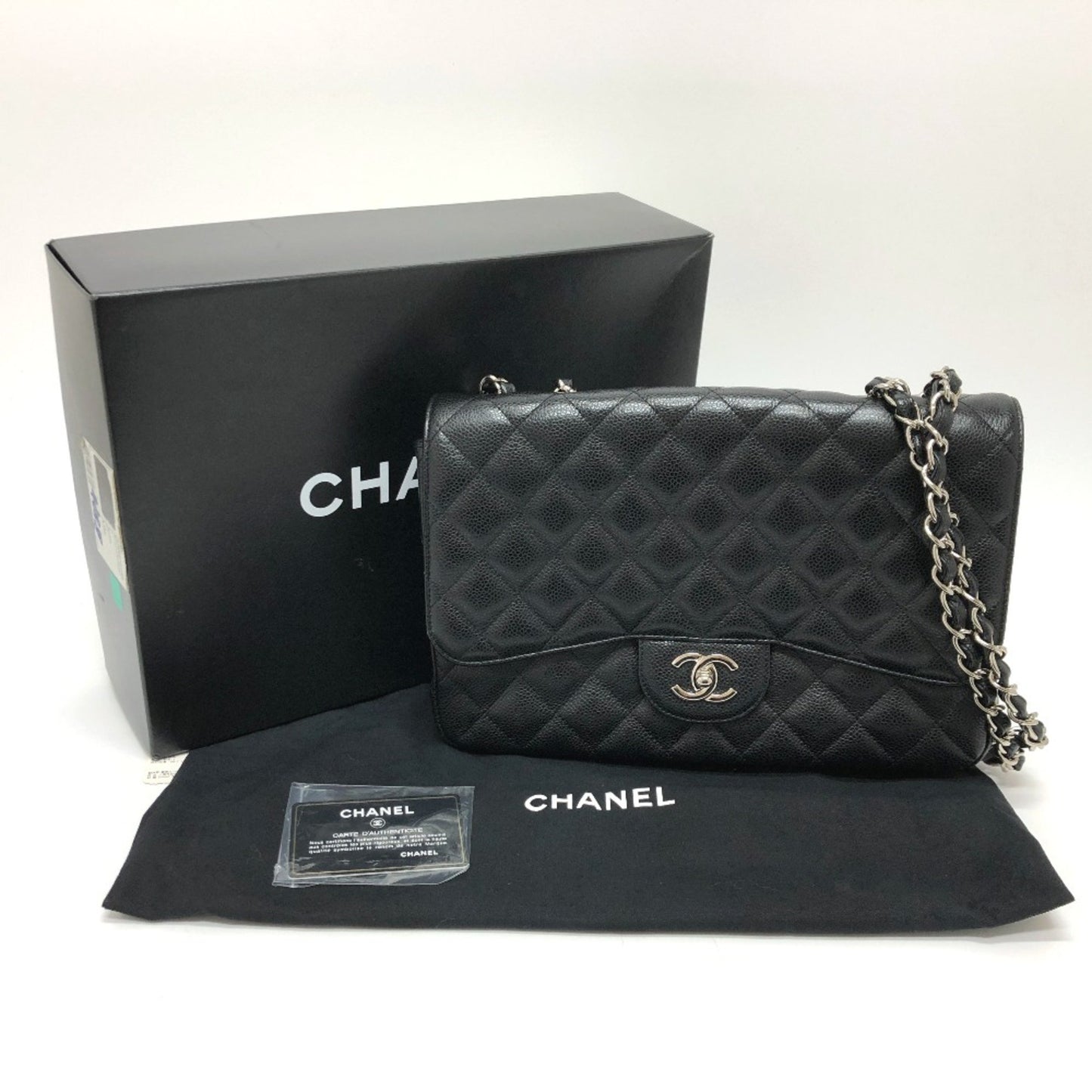 Chanel Timeless Black Leather Shoulder Bag