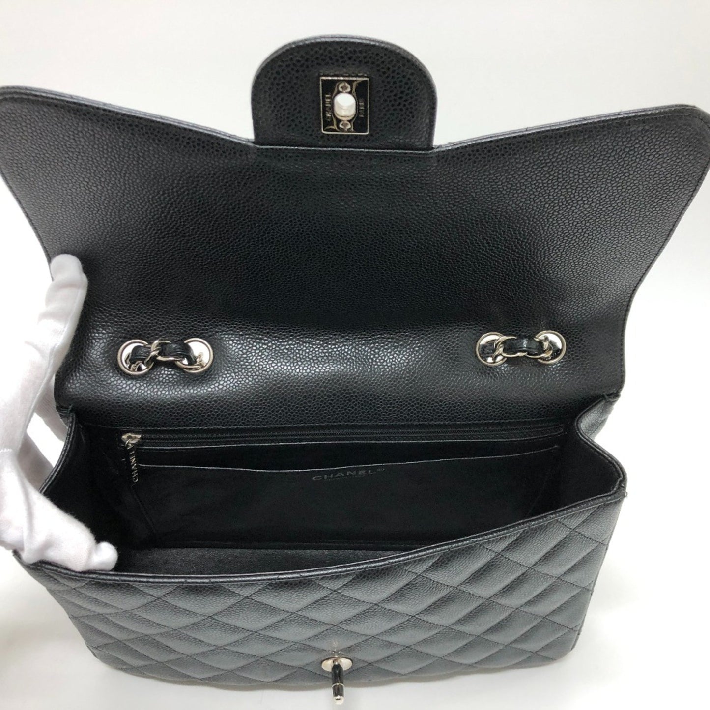 Chanel Timeless Black Leather Shoulder Bag