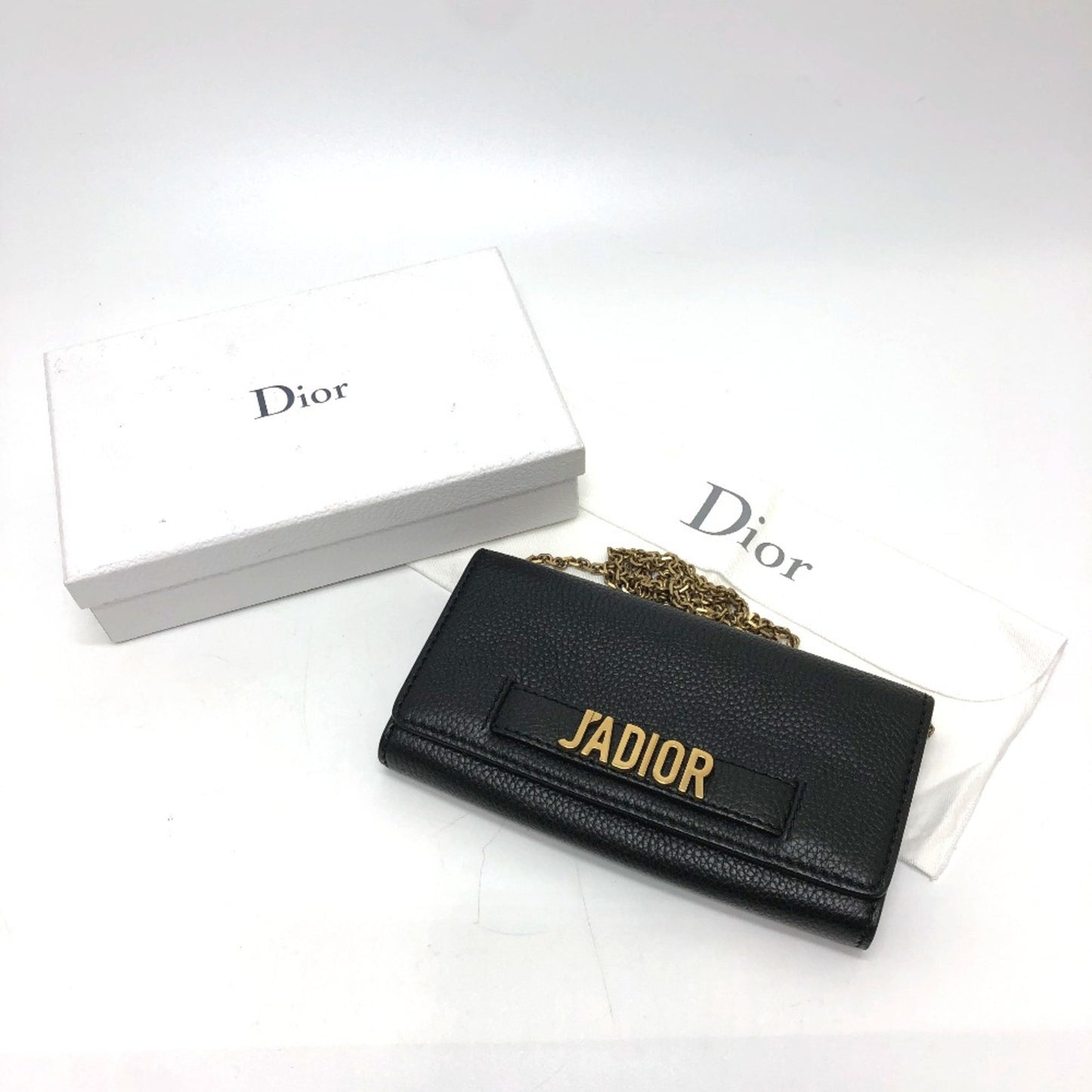 Dior J'Adior Black Leather Shoulder Bag