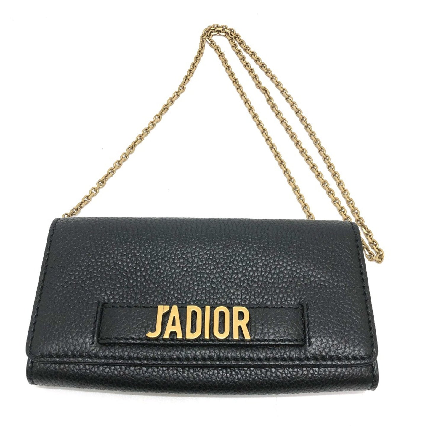 Dior J'Adior Black Leather Shoulder Bag