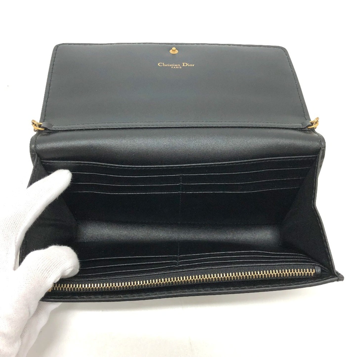 Dior J'Adior Black Leather Shoulder Bag