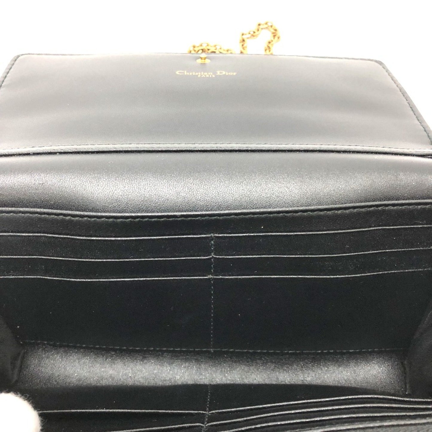 Dior J'Adior Black Leather Shoulder Bag