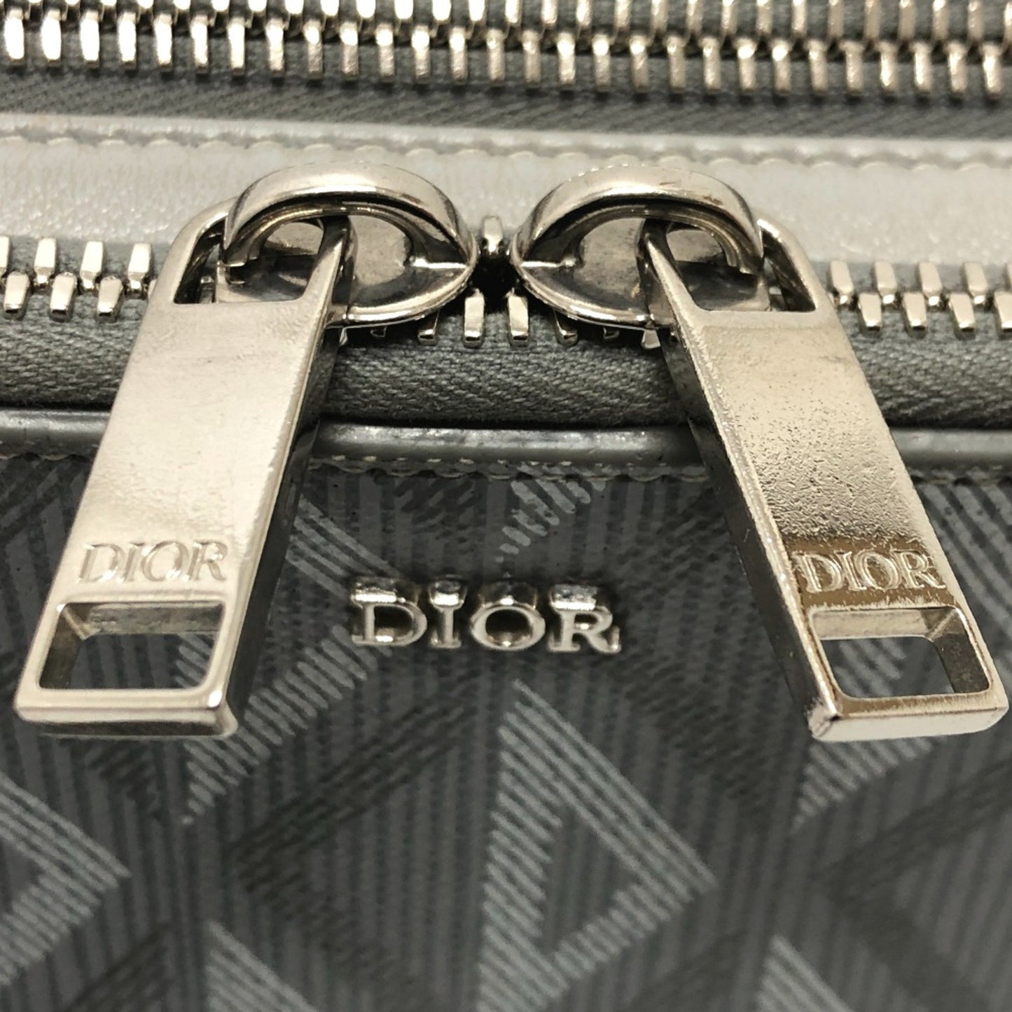 Dior -- Grey Canvas Shoulder Bag