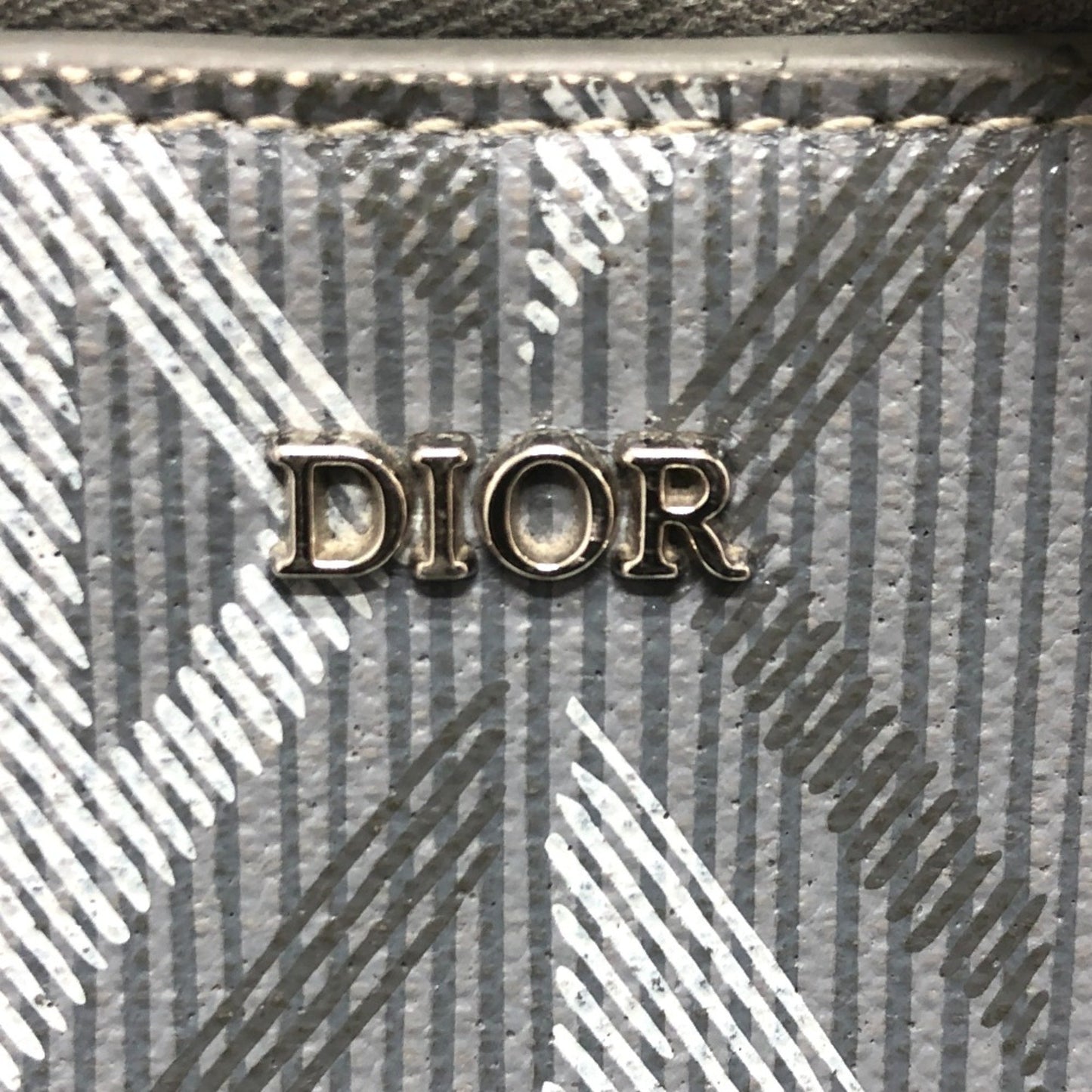 Dior -- Grey Canvas Shoulder Bag