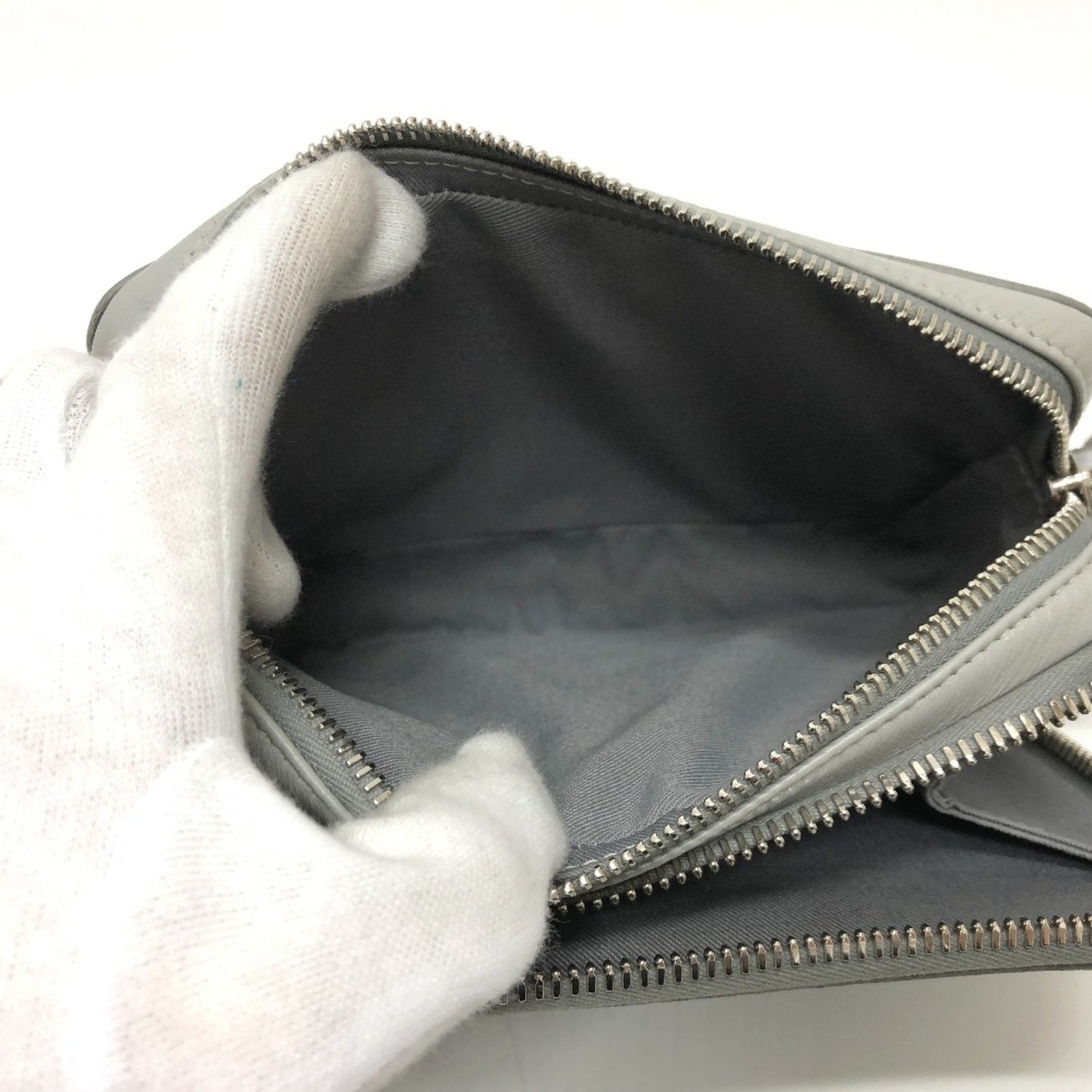 Dior -- Grey Canvas Shoulder Bag