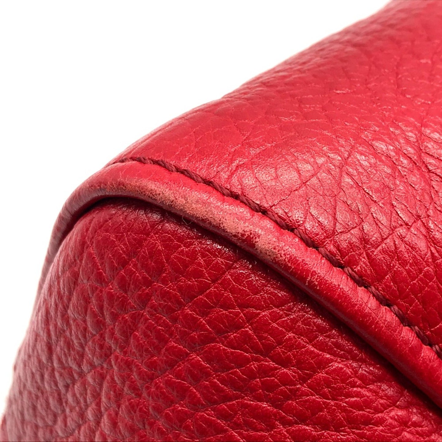 Fendi Chameleon Red Leather Hand Bag