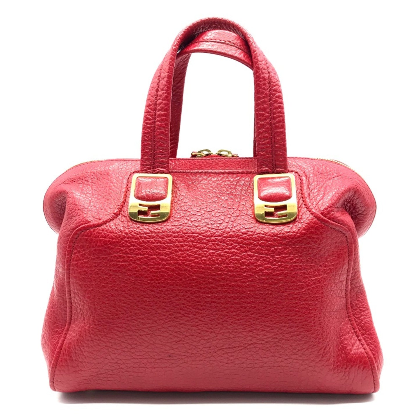 Fendi Chameleon Red Leather Hand Bag