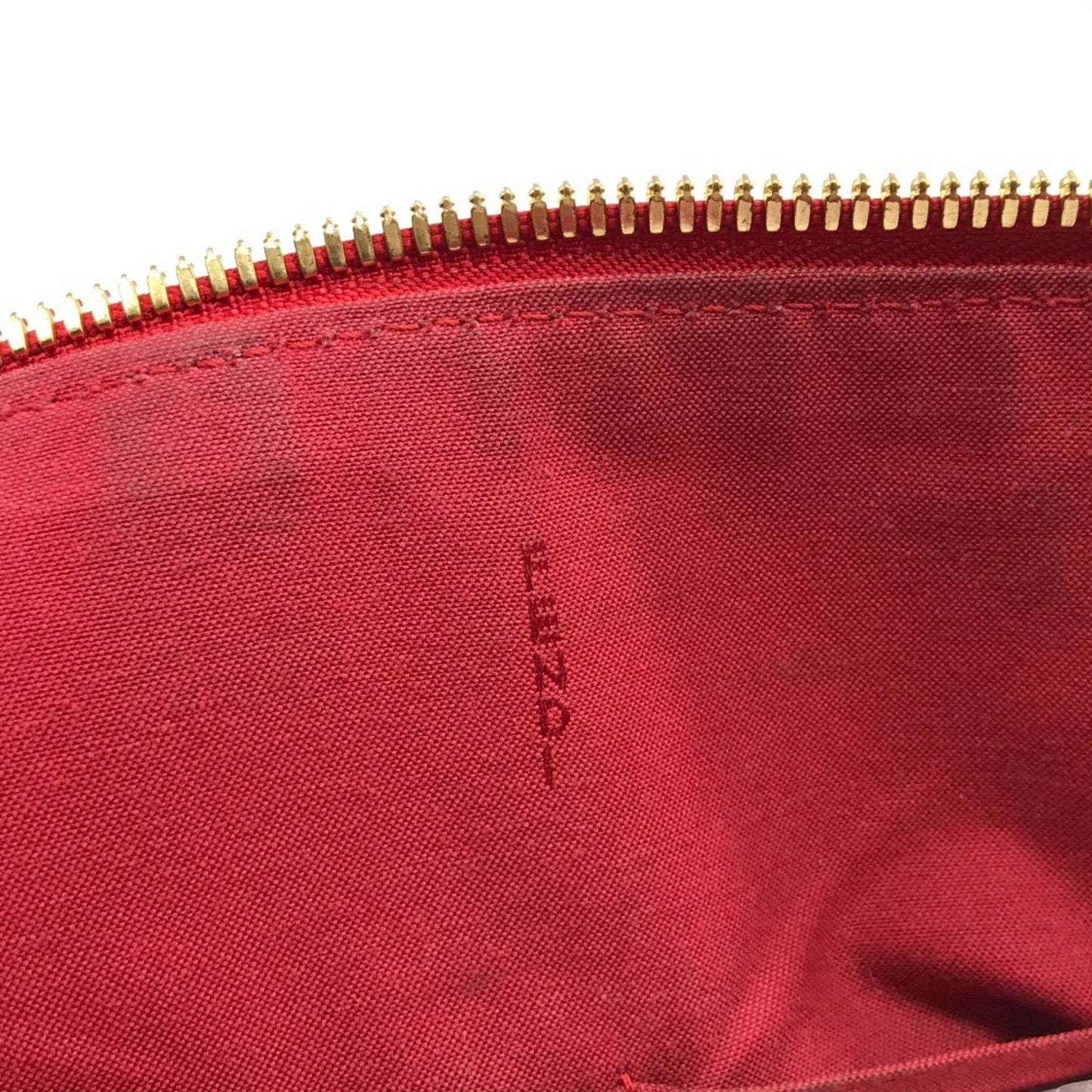 Fendi Chameleon Red Leather Hand Bag